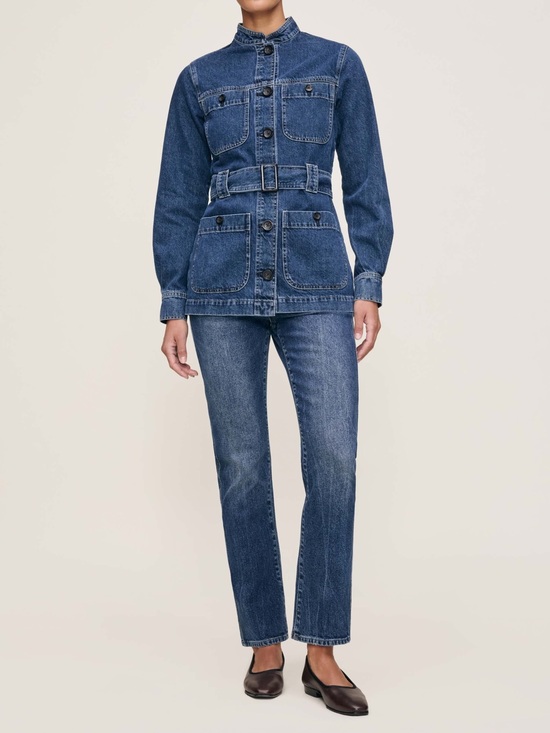 Anthropologie Denim - DL1961‎ High-Rise Straight Cigarette Jeans costal blue 26 feminine quiet luxury